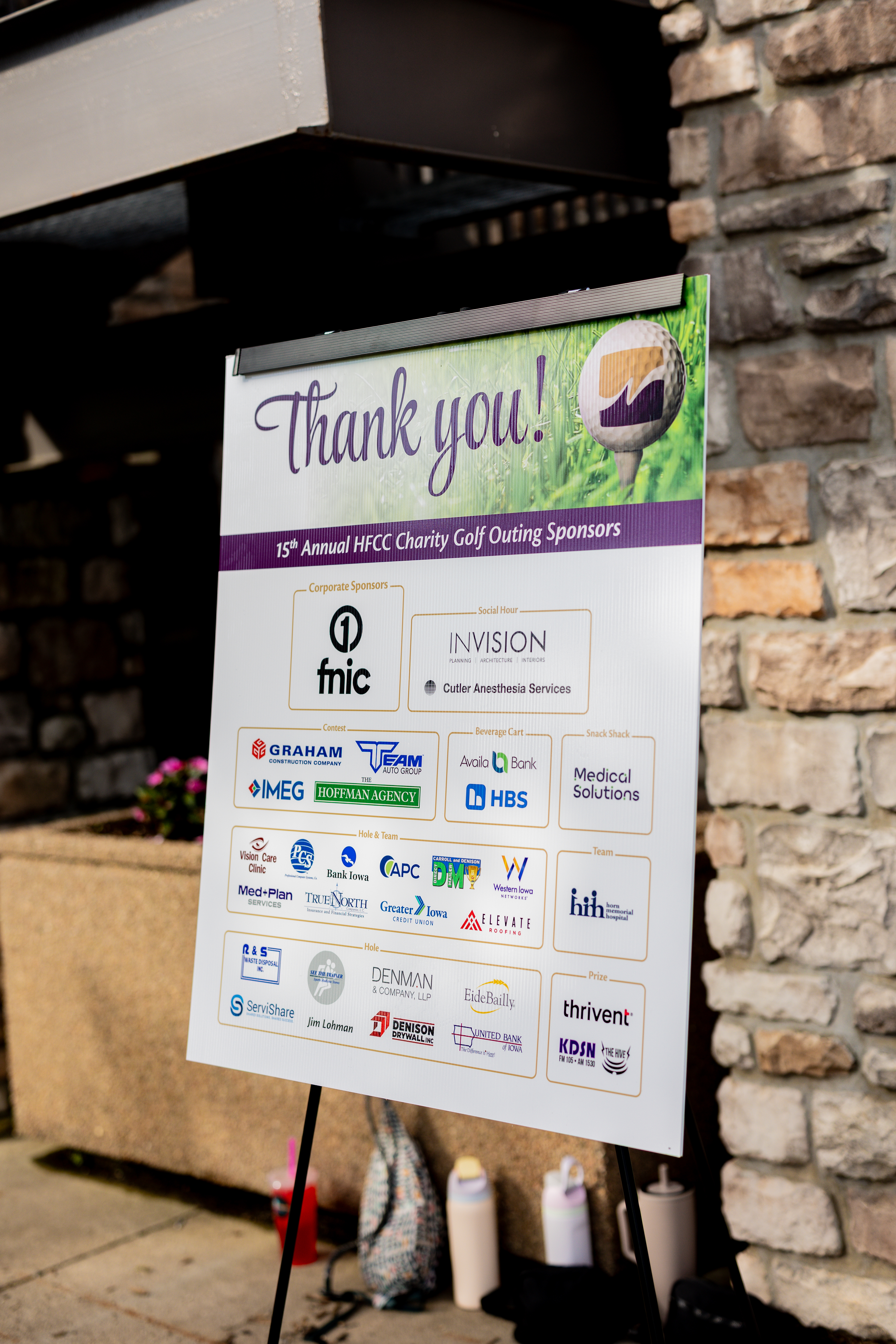 Thank you to golf sponsors