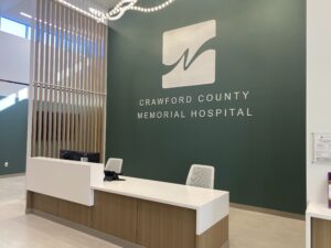 greeter desk for patients to be greeted and helped