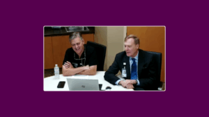 Dr. Luft and Dr. Wright teaching a class